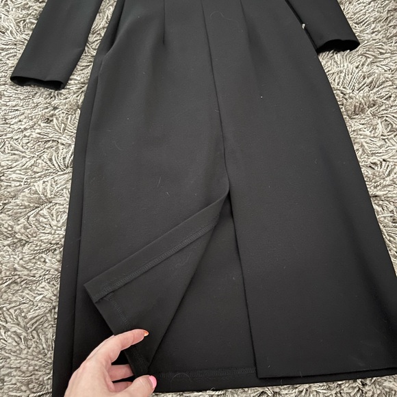 NWT Lichi Black Square Neck Midi Dress, S - Picture 4 of 10